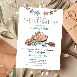 Schattige strand Afstuderen weg afscheidsfeest Kaart