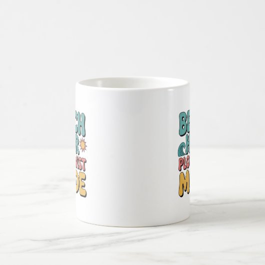 Schattige Strand Haar Plot Twist Bookish Reader Koffiemok (Center)