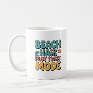 Schattige Strand Haar Plot Twist Bookish Reader Koffiemok