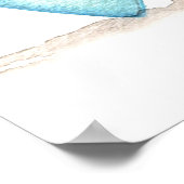 Schattige Strand Kerst Posters 24x36 (Hoek)