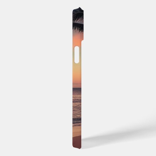 Schattige strand Sunset Palm Case-Mate iPhone Case (Achterkant / Rechts)