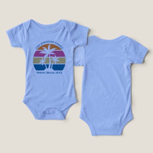 Schattige Strand Sunset Palmbomen Custom (Ontwerp Voorkant & Achterkant)