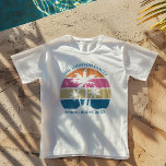 Schattige Strand Sunset Palmbomen Custom Family Tri-Blend Shirt<br><div class="desc">Dit schattige tropische palmboom zonsondergang tri-blend T-shirt is perfect voor een voorjaarsvakantie met je studentenvereniging vrienden of een leuke cruise schip vakantie met het gezin. Personaliseer een set aangepaste t-shirts voor uw groepsuitje naar het strand of een familiereünie op het eiland.</div>