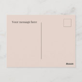 Schattige strand tekst toevoegen Zomeroctopus Briefkaart (Achterkant)