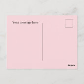 Schattige strand tekst toevoegen Zomerzeester Briefkaart (Achterkant)