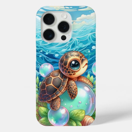 Schattige strand zee schildpad Case-Mate iPhone case (Achterkant)