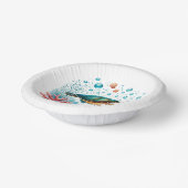 Schattige strand zee schildpad feest papieren kommen (Gebogen)