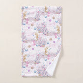 Schattige strand zeepaardje en bubbels handdoek se (Handdoek)