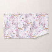 Schattige strand zeepaardje en bubbels handdoek se (Handdoek)