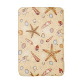 Schattige strand zeesterren patroonbadmat badmat (Voorkant Verticaal)