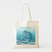 schattige stranddolfijnliefhebbers noemen Canvas t Tote Bag (Voorkant)