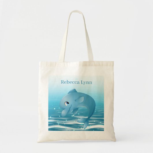 schattige stranddolfijnliefhebbers noemen Canvas t Tote Bag (Voorkant)