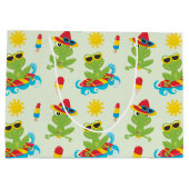 schattige strandkikkervispartij groot cadeauzakje (Achterkant)