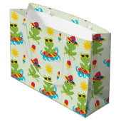 schattige strandkikkervispartij groot cadeauzakje (Achterkant Gekanteld)