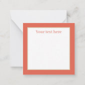 schattige strandkrab voeg tekst toe notitiekaartje (Achterkant)