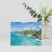 schattige strandliefhebberij briefkaart (Staand voorkant)
