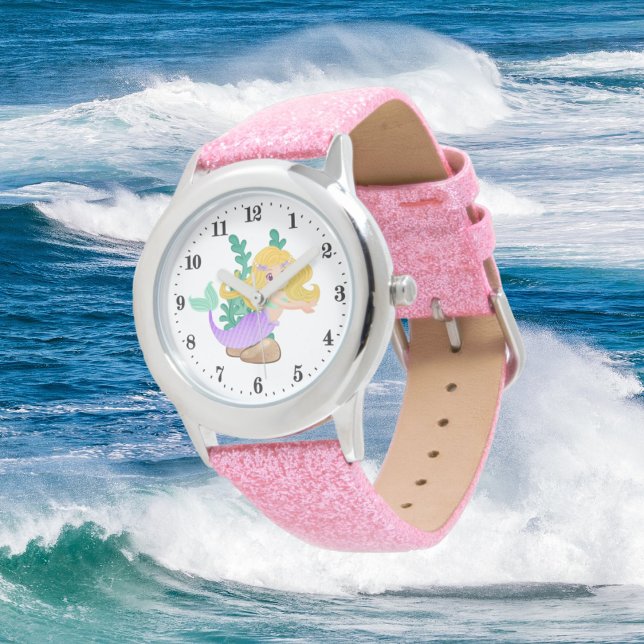 schattige strandliefhebbers noemen meisje kinder horloge (Creator heeft geüpload)