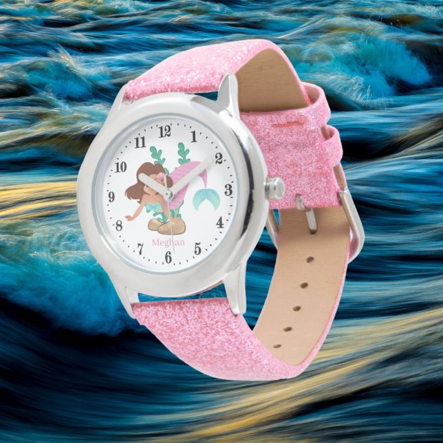 schattige strandliefhebbers noemen meisje kinder horloge (Creator heeft geüpload)