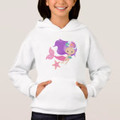 schattige strandmatroos liefhebbers Hoodie (Voorkant)