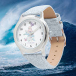 schattige strandmermaïde fantasie voeg naam toe horloge<br><div class="desc">schattige strandmermaïde fantasie voeg naam toe</div>