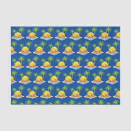 schattige strandpalmen tissuepapier