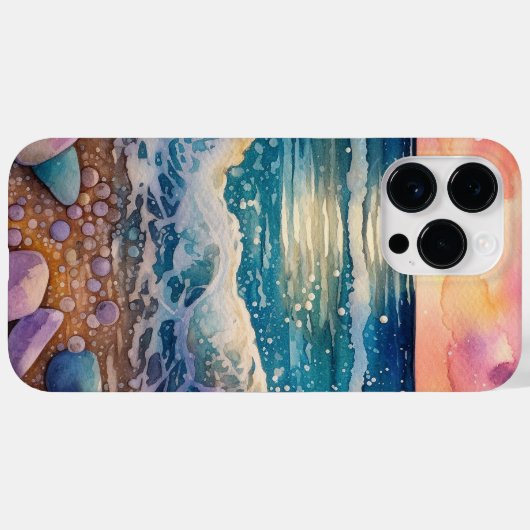schattige strandzeeliefhebbers Case-Mate iPhone case (Achterkant (horizontaal))