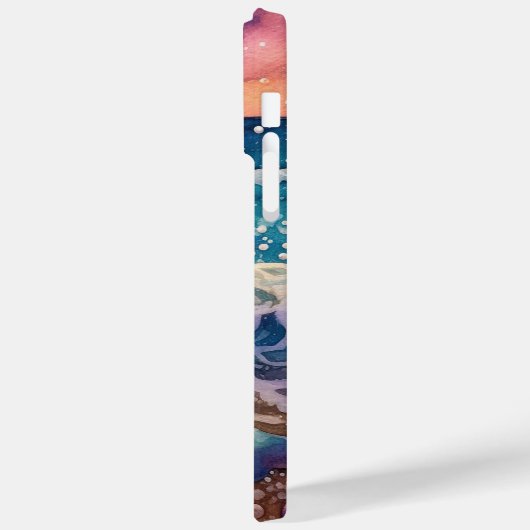 schattige strandzeeliefhebbers Case-Mate iPhone case (Achterkant / Links)