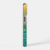 Schattige strandzeeschildpad iPhone 15 case (Rechterkant)