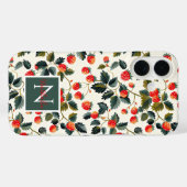 Schattige Strawberry Design met aangepaste naam Case-Mate iPhone Case (Achterkant (horizontaal))