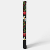 Schattige Strawberry Design met aangepaste naam Samsung Galaxy Hoesje (Linkerkant)