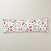 Schattige Strawberry Pattern Body Pillow Lichaamskussen (Achterkant)