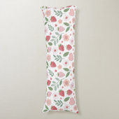 Schattige Strawberry Pattern Body Pillow Lichaamskussen (Voorkant Verticaal)