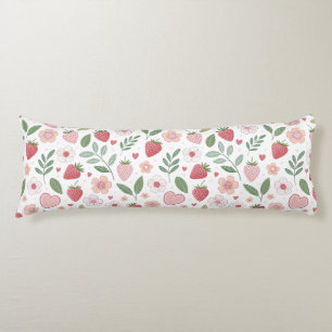 Schattige Strawberry Pattern Body Pillow Lichaamskussen