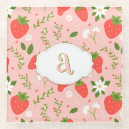 Schattige Strawberry Pattern Onderzetter Glazen Onderzetter