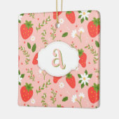 Schattige Strawberry Pattern Ornament (Links)