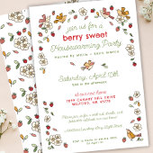 Schattige Strawberry Theme Nieuw Home Housewarming Kaart