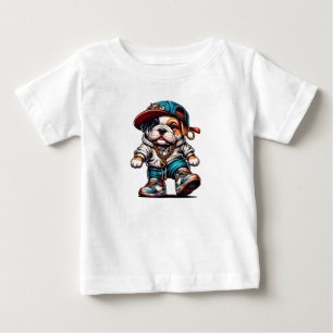 Schattige Streetwear Bulldog Puppy