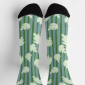 Schattige strepen met bladgroen sokken (Top)