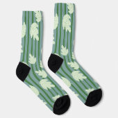 Schattige strepen met bladgroen sokken (Rechts)