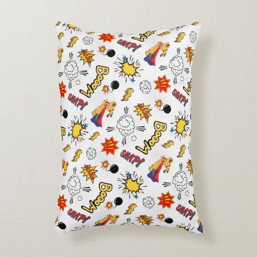 Schattige strippatroon accent kussen (Voorkant(Verticaal))