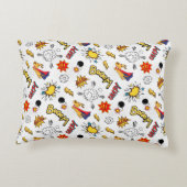 Schattige strippatroon accent kussen (Achterkant)