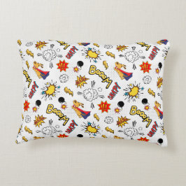 Schattige strippatroon accent kussen