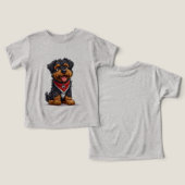 Schattige stripstijl hond (Ontwerp Voorkant & Achterkant)