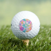 Schattige Stropdas-kleurstof stempel roze regenboo Golfballen (Insitu Shirt)