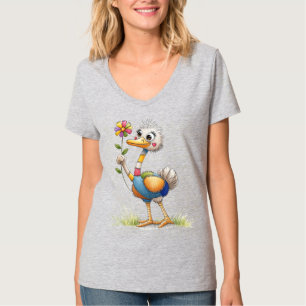 Schattige Struisvogel T-shirt