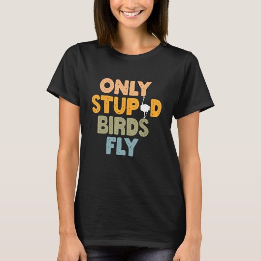 Schattige Struisvogel T-shirt (Voorkant)
