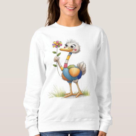 Schattige Struisvogel Trui (Voorkant)