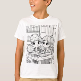Schattige studievrienden t-shirt
