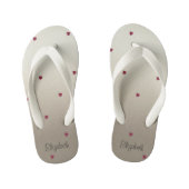 Schattige stut, Ladybug, Luminous-Personalized Kinder Teenslippers (Voetbed)