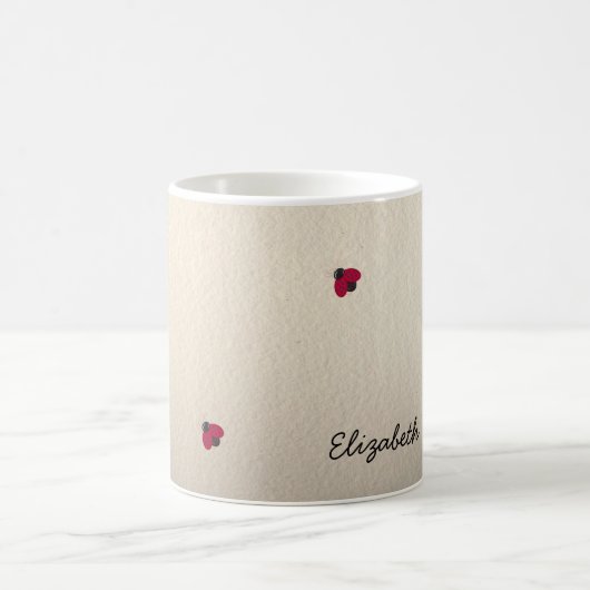 Schattige stut, Ladybug, Luminous-Personalized Koffiemok (Center)